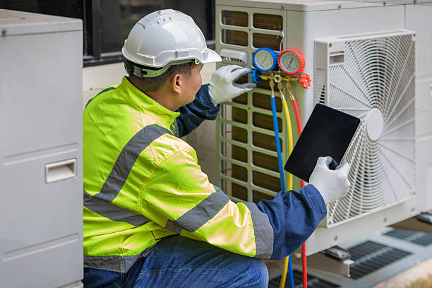 Professional Hvac technician working in Paducah, TX